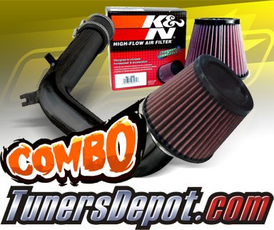 K&N® Air Filter + CPT® Cold Air Intake System (Black) - 99-05 VW Volkswagen Golf IV 2.0L 4cyl SOHC