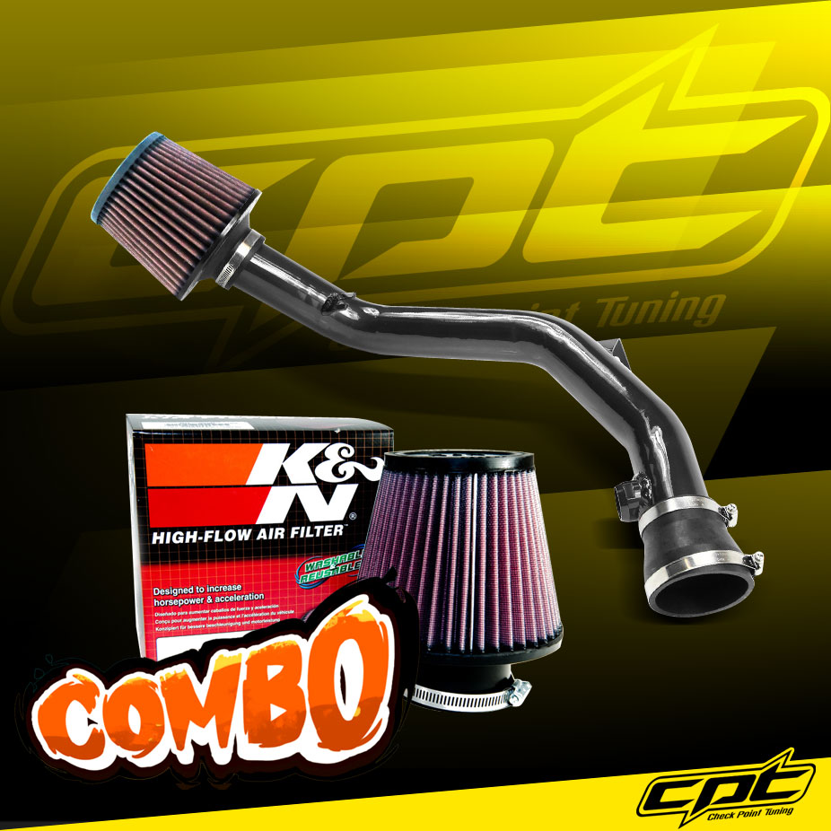 K&N® Air Filter + CPT® Cold Air Intake System (Black) - 99-05 VW Volkswagen Golf IV GTI V6 2.8L