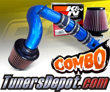 K&N® Air Filter + CPT® Cold Air Intake System (Blue) - 04-11 Mazda RX8 RX-8 1.3L