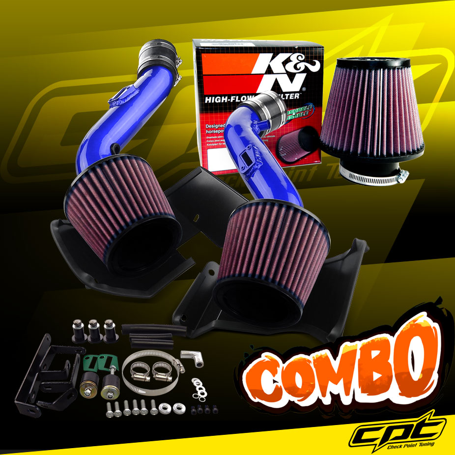 K&N® Air Filter + CPT® Cold Air Intake System (Blue) - 07-09 Nissan 350Z V6 3.5L