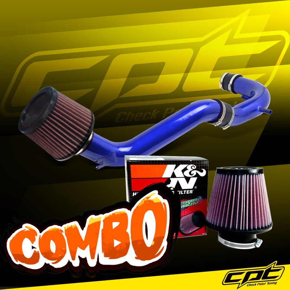 K&N® Air Filter + CPT® Cold Air Intake System (Blue) - 08-12 Honda Accord 4cyl 2.4L
