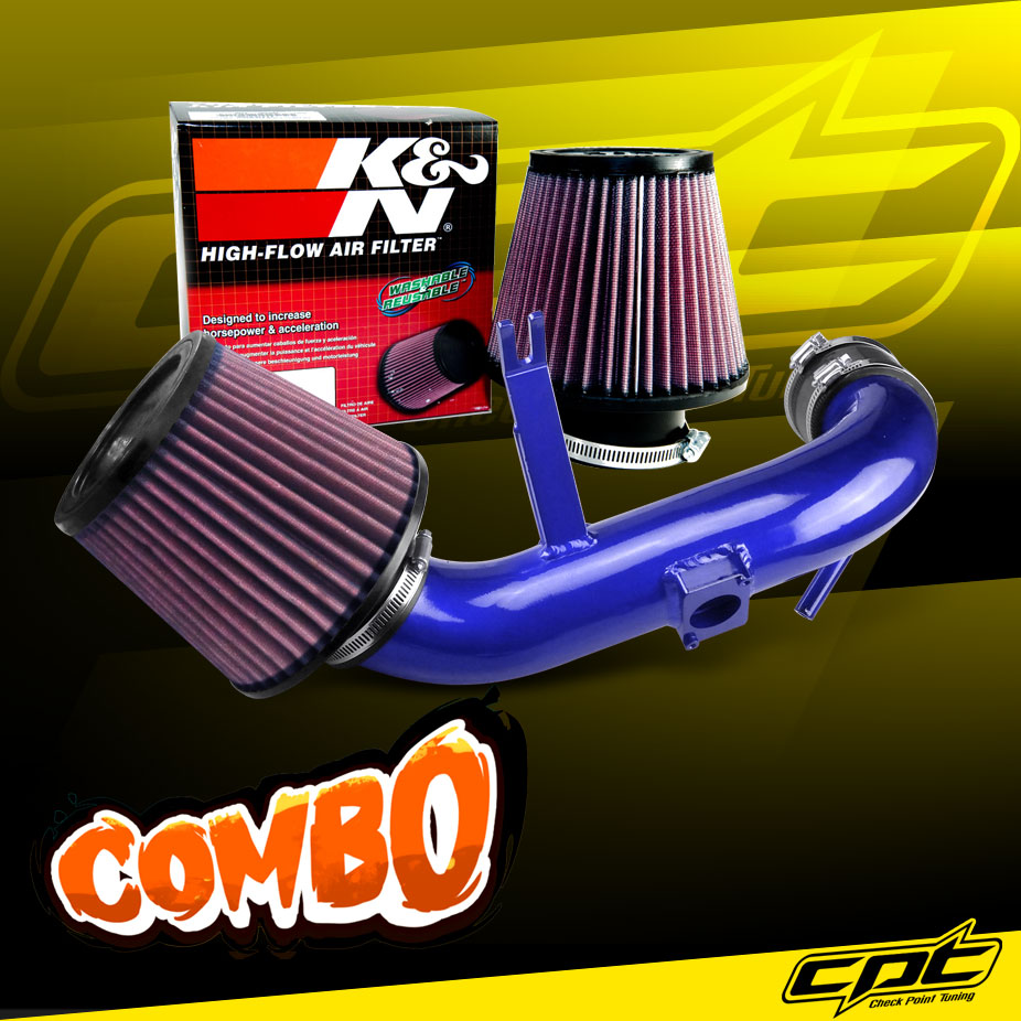 K&N® Air Filter + CPT® Cold Air Intake System (Blue) - 11-13 Mitsubishi Outlander Sport 2.0L 4cyl
