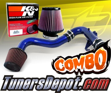 K&N® Air Filter + CPT® Cold Air Intake System (Blue) - 11-16 Scion tC 2.5L 4cyl