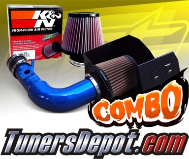 K&N® Air Filter + CPT® Cold Air Intake System (Blue) - 13-16 Scion FRS FR-S 2.0L 4cyl