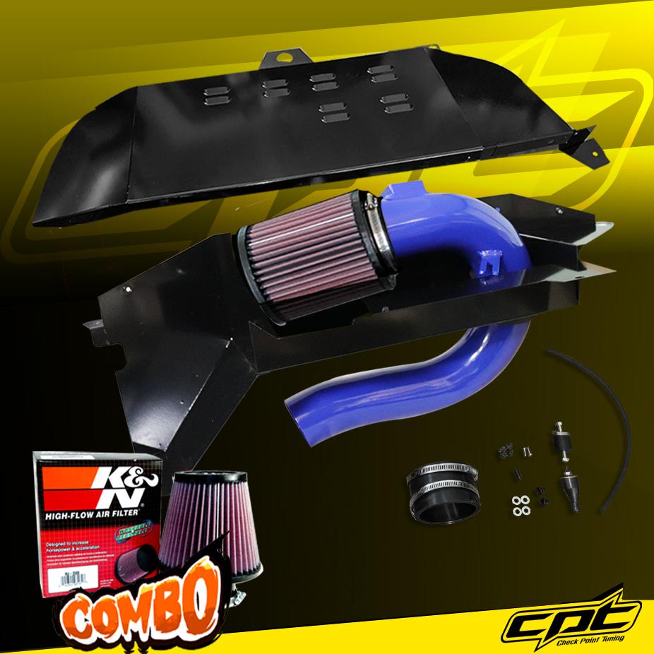 K&N® Air Filter + CPT® Cold Air Intake System (Blue) - 14-16 BMW 328i GT Gran Coupe F34 2.0L 4cyl