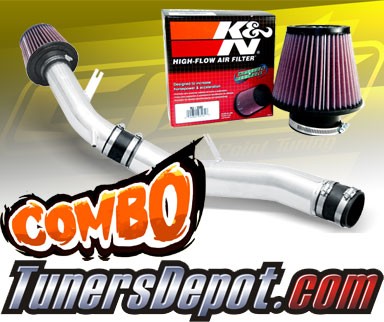 K&N® Air Filter + CPT® Cold Air Intake System (Polish) - 03-06 Infiniti G35 3.5L V6 4dr Sedan (MT)