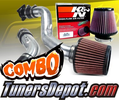 K&N® Air Filter + CPT® Cold Air Intake System (Polish) - 03-06 Nissan 350Z 3.5L V6