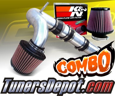 K&N® Air Filter + CPT® Cold Air Intake System (Polish) - 04-11 Mazda RX8 RX-8 1.3L
