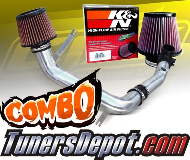 K&N® Air Filter + CPT® Cold Air Intake System (Polish) - 06-09 Mazda MX-5 Miata 2.0L 4cyl
