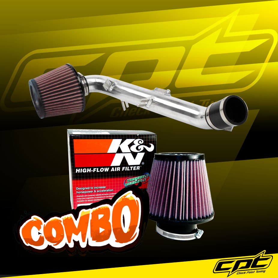 K&N® Air Filter + CPT® Cold Air Intake System (Polish) - 06-12 Toyota Yaris 1.5L 4cyl