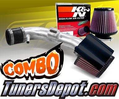 K&N® Air Filter + CPT® Cold Air Intake System (Polish) - 07-12 Nissan Altima 2.5L 4cyl
