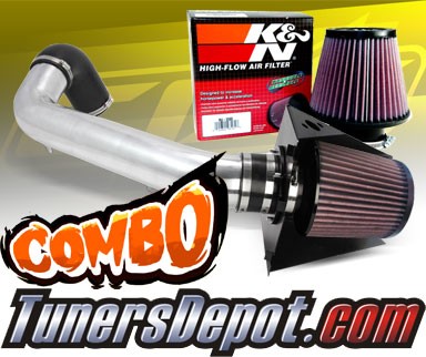 K&N® Air Filter + CPT® Cold Air Intake System (Polish) - 07-14 Ford Expedition 5.4L V8