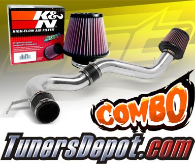K&N® Air Filter + CPT® Cold Air Intake System (Polish) - 08-12 Honda Accord 4cyl 2.4L