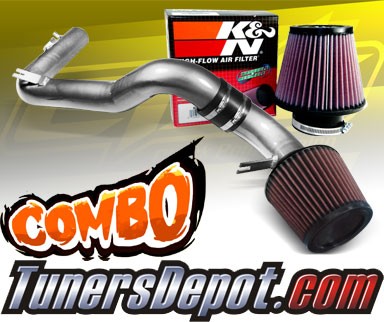 K&N® Air Filter + CPT® Cold Air Intake System (Polish) - 08-12 Honda Accord V6 3.5L