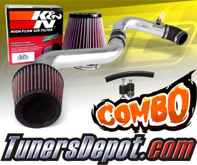 K&N® Air Filter + CPT® Cold Air Intake System (Polish) - 09-14 Acura TSX 2.4L 4cyl