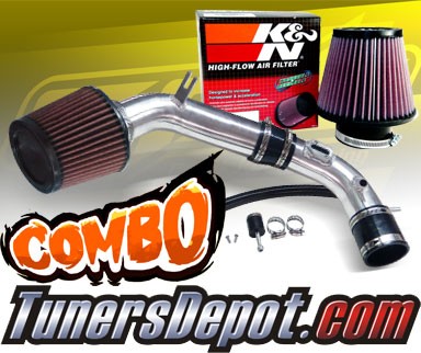 K&N® Air Filter + CPT® Cold Air Intake System (Polish) - 10-12 Ford Fusion 2.5L 4cyl