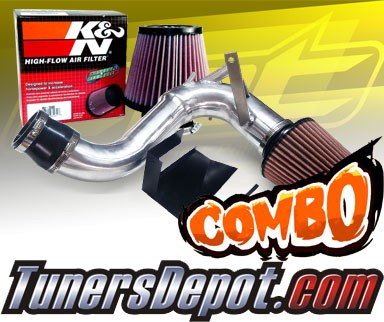 K&N® Air Filter + CPT® Cold Air Intake System (Polish) - 11-14 Hyundai Sonata Turbo 2.0L 4cyl