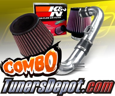 K&N® Air Filter + CPT® Cold Air Intake System (Polish) - 11-15 Chevy Cruze Turbo 1.4L 4cyl (exc. models with secondary air pump)