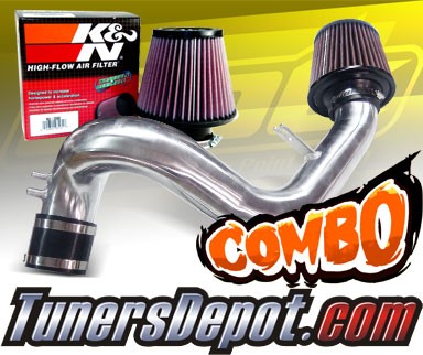 K&N® Air Filter + CPT® Cold Air Intake System (Polish) - 11-15 Kia Optima 2.4L 4cyl