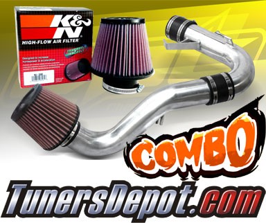 K&N® Air Filter + CPT® Cold Air Intake System (Polish) - 11-16 Scion tC 2.5L 4cyl
