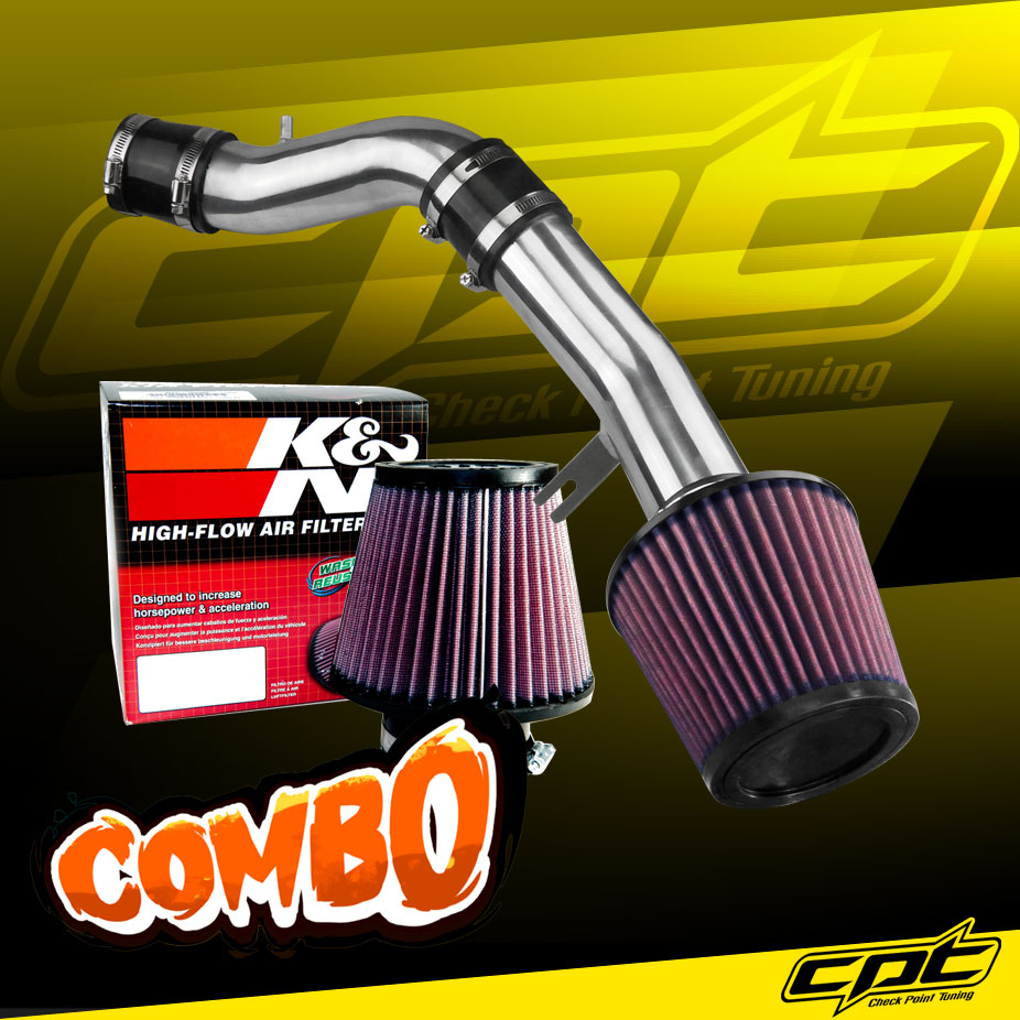 K&N® Air Filter + CPT® Cold Air Intake System (Polish) - 12-17 Hyundai Accent 1.6L 4cyl