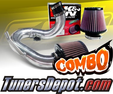 K&N® Air Filter + CPT® Cold Air Intake System (Polish) - 12-19 Chevy Sonic 1.8L 4cyl