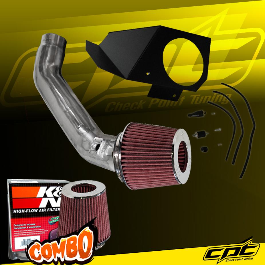 K&N® Air Filter + CPT® Cold Air Intake System (Polish) - 14-16 BMW 435i F32/F33 Convertible 3.0L 6cyl