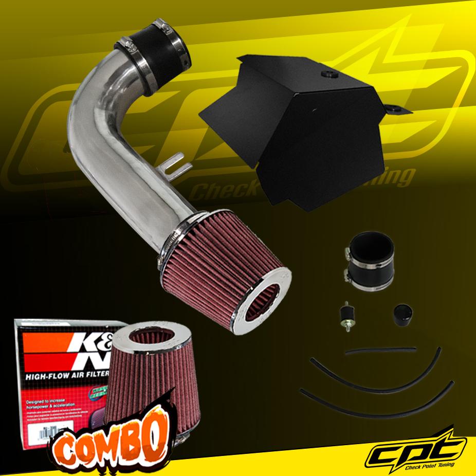 K&N® Air Filter + CPT® Cold Air Intake System (Polish) - 15-18 VW Volkswagen Golf 1.8T Turbo 4cyl