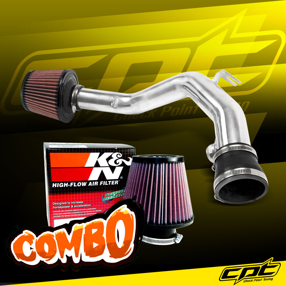 K&N® Air Filter + CPT® Cold Air Intake System (Polish) - 99-04 VW Volkswagen Jetta IV V6 2.8L