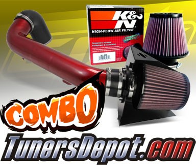 K&N® Air Filter + CPT® Cold Air Intake System (Red) - 07-14 Ford Expedition 5.4L V8