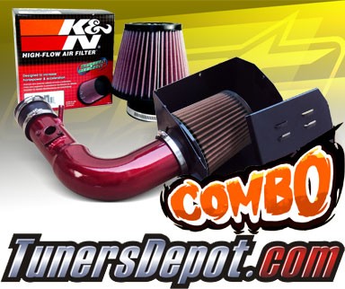 K&N® Air Filter + CPT® Cold Air Intake System (Red) - 13-19 Subaru BRZ 2.0L 4cyl