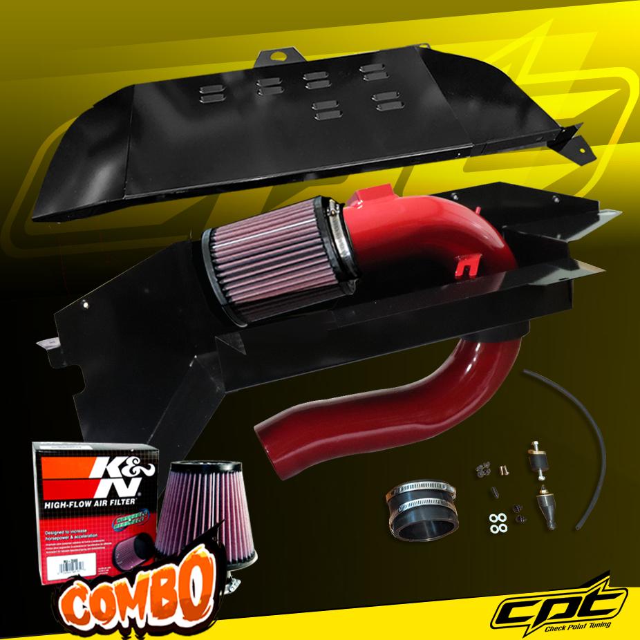K&N® Air Filter + CPT® Cold Air Intake System (Red) - 14-16 BMW 328i GT Gran Coupe F34 2.0L 4cyl