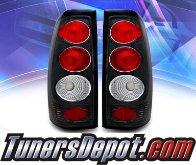 KS® Altezza Tail Lights (Black) - 2007 Chevy Silverado Dualie Classic