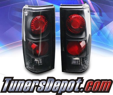 KS® Altezza Tail Lights (Black) - 82-93 Chevy S-10 S10