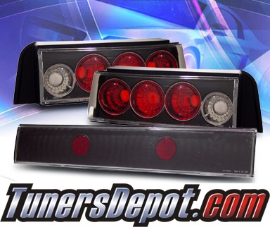 KS® Altezza Tail Lights (Black) - 88-91 Honda Civic 3dr.