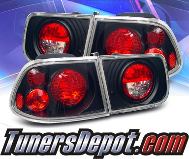 KS® Altezza Tail Lights (Black) - 96-00 Honda Civic 2dr.