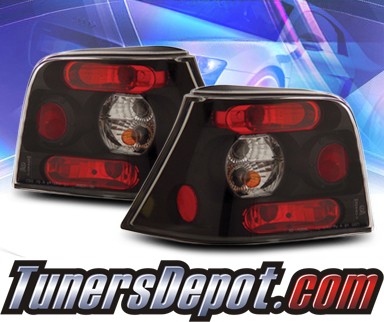 KS® Altezza Tail Lights (Black) - 99-04 VW Volkswagen Golf IV