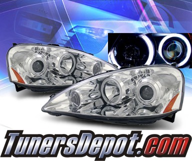 KS® CCFL Halo LED Projector Headlights - 05-06 Acura RSX