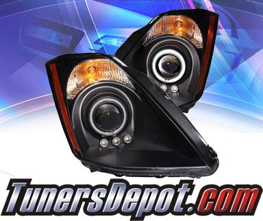 KS® CCFL Halo LED Projector Headlights (Black) - 03-05 Nissan 350Z