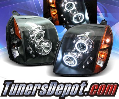 KS® CCFL Halo LED Projector Headlights (Black) - 07-12 GMC Yukon (Inc. XL/Denali/Hybrid)