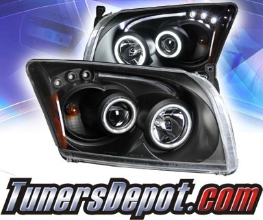 KS® CCFL Halo LED Projector Headlights (Black) - 07-13 Dodge Caliber