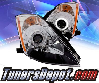 KS® CCFL Halo LED Projector Headlights (Chrome) - 03-05 Nissan 350Z