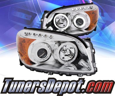 KS® CCFL Halo LED Projector Headlights (Chrome) - 06-08 Toyota RAV4 RAV-4