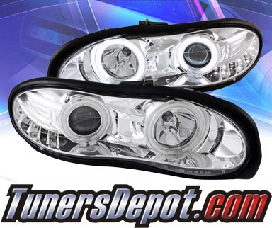 KS® CCFL Halo LED Projector Headlights (Chrome) - 98-08 Chevy Camaro