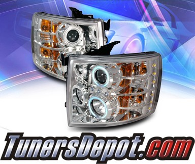 KS® CCFL Halo Projector Headlights  - 07-13 Chevy Silverado