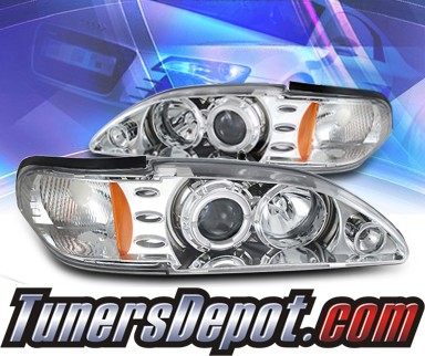 KS® CCFL Halo Projector Headlights  - 94-98 Ford Mustang
