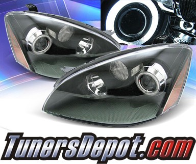 KS® CCFL Halo Projector Headlights (Black) - 02-04 Nissan Altima