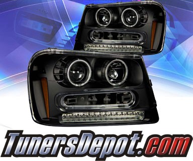 KS® CCFL Halo Projector Headlights (Black) - 02-05 Chevy TrailBlazer