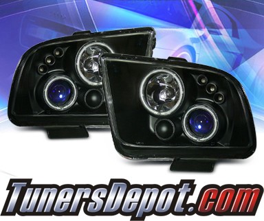 KS® CCFL Halo Projector Headlights (Black) - 05-09 Ford Mustang