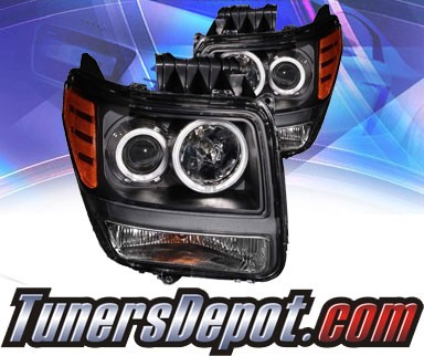 KS® CCFL Halo Projector Headlights (Black) - 07-11 Dodge Nitro